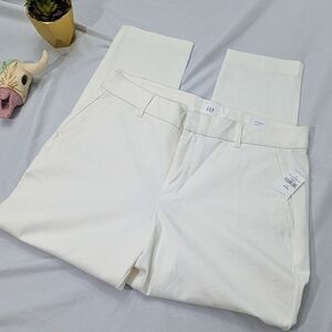 GAP Signature Skinny Ankle Pants - White